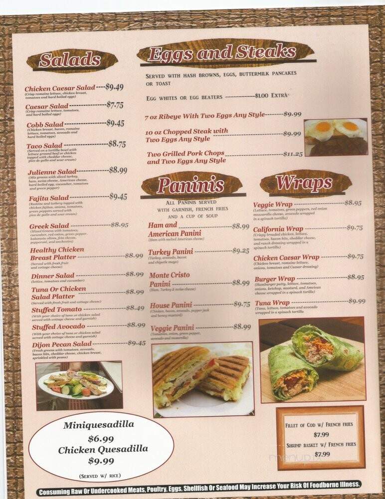 Dalia's Pancake House - Palos Hills, IL menu_pic
