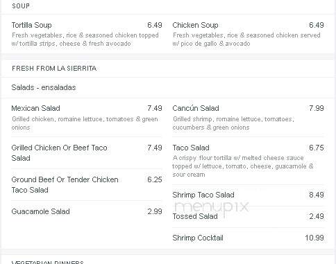 las Brisas - Scott City, MO menu_pic