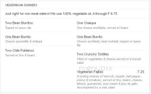 las Brisas - Scott City, MO menu_pic
