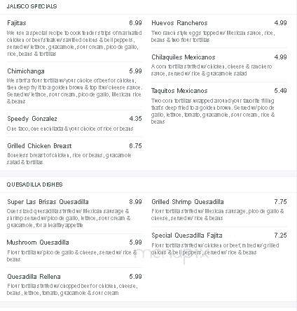 las Brisas - Scott City, MO menu_pic