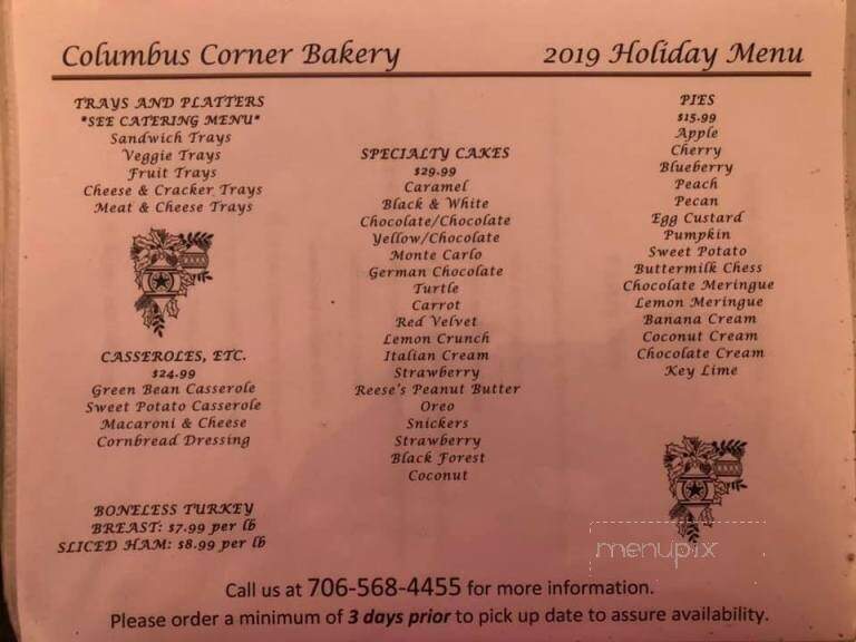 Columbus Corner Bakery & Deli - Columbus, GA