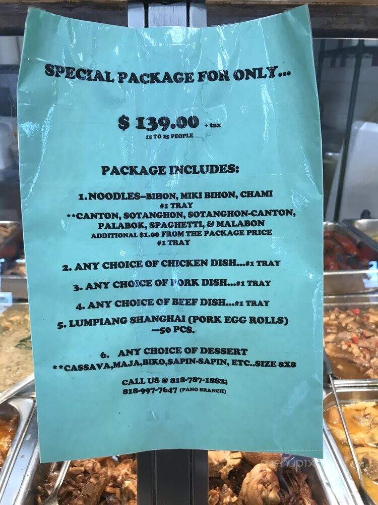 Manila Good-Ha Fast Food - Van Nuys, CA menu_pic