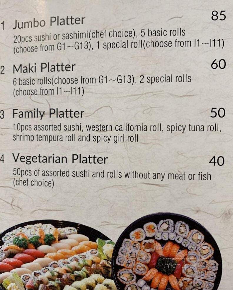 K Sushi And Deli - Manchester, CT menu_pic