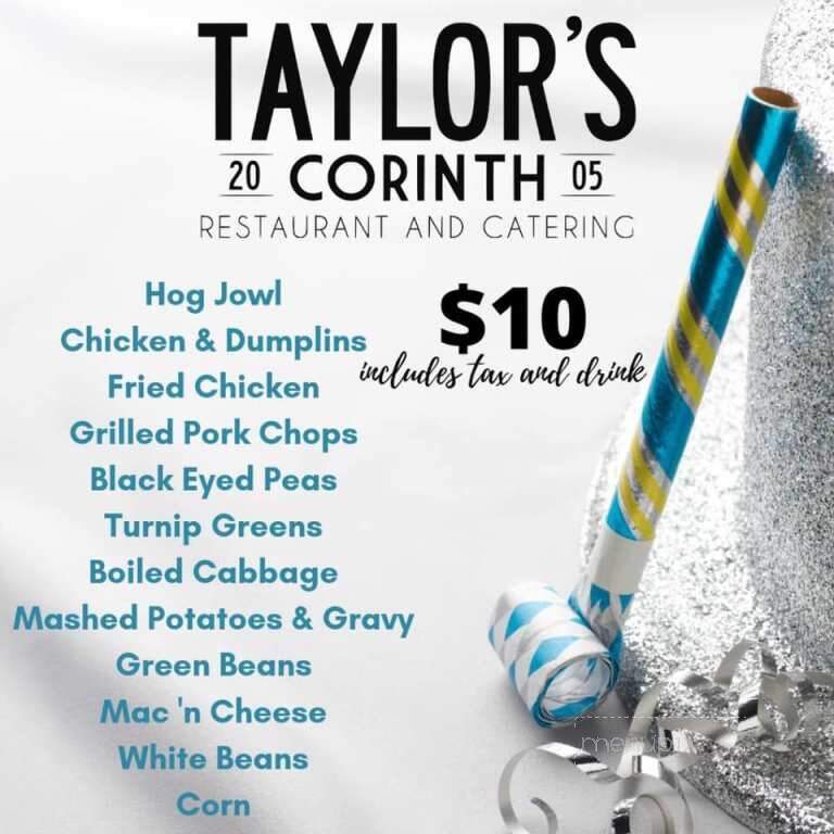 Taylor's Escape Steak Catfish - Corinth, MS menu_pic