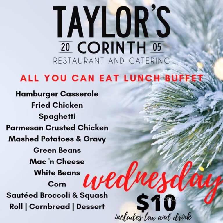 Taylor's Escape Steak Catfish - Corinth, MS menu_pic