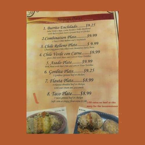 La Fiesta Restaurant - Hobbs, NM menu_pic