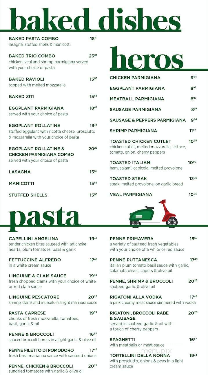 La Vespa of Manorville - Mastic, NY menu_pic