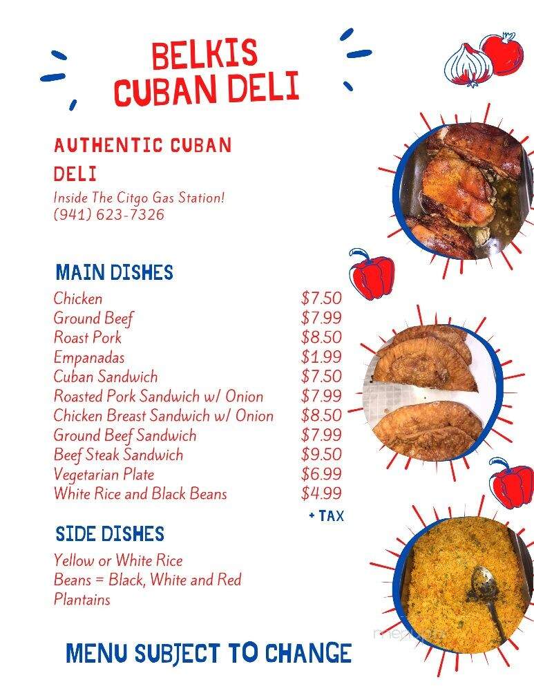 Belki's Cuban Deli - Venice, FL menu_pic