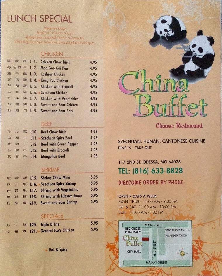 China Buffet - Odessa, MO