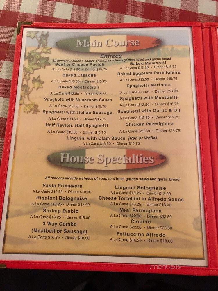 Guy's Italian Restaurant - Banning, CA menu_pic