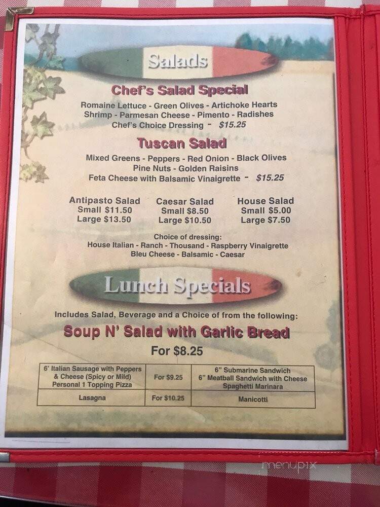 Guy's Italian Restaurant - Banning, CA menu_pic