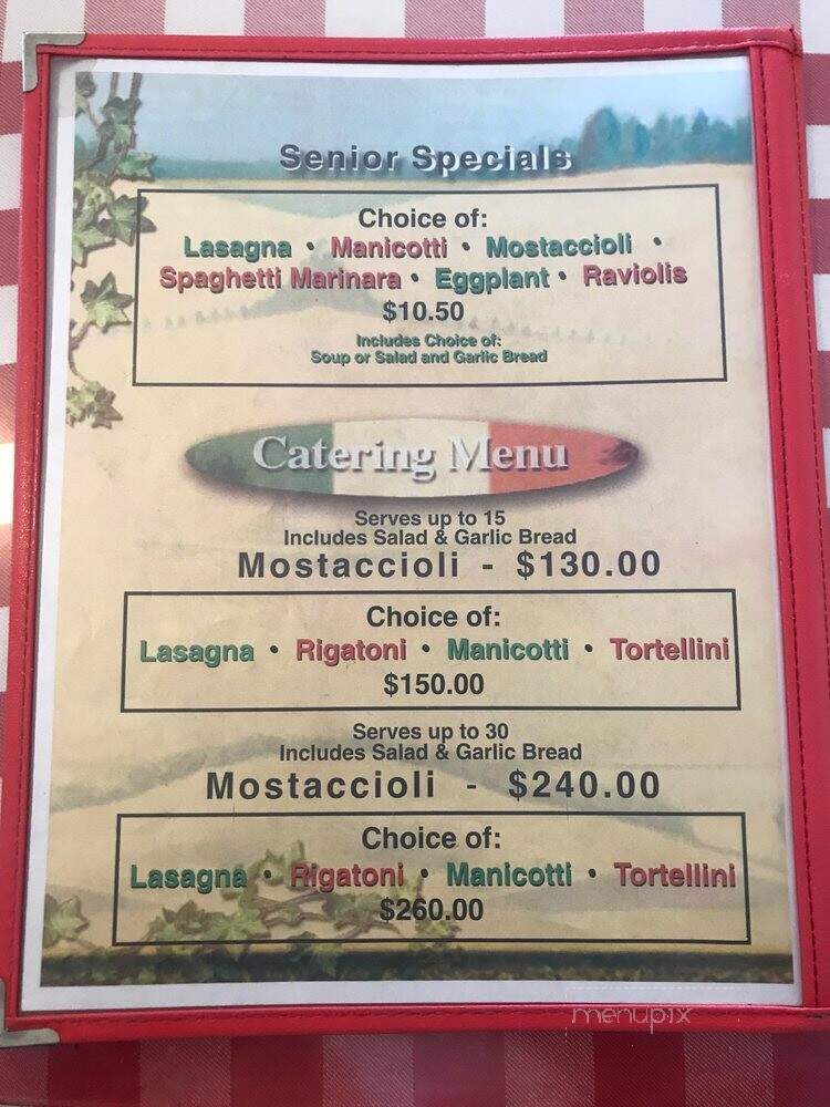 Guy's Italian Restaurant - Banning, CA menu_pic
