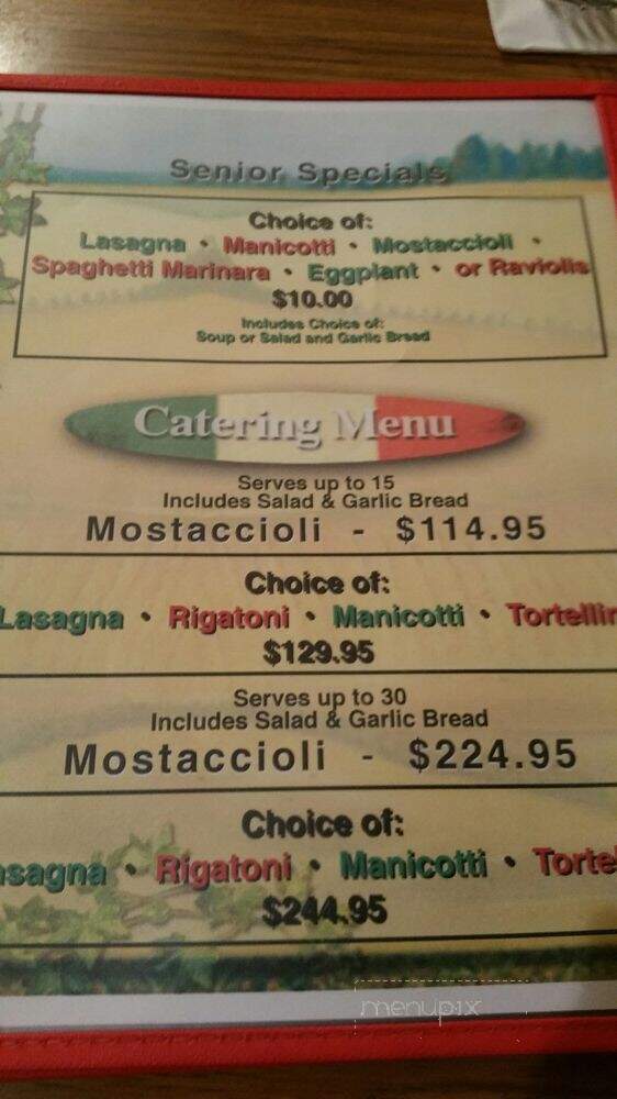 Guy's Italian Restaurant - Banning, CA menu_pic