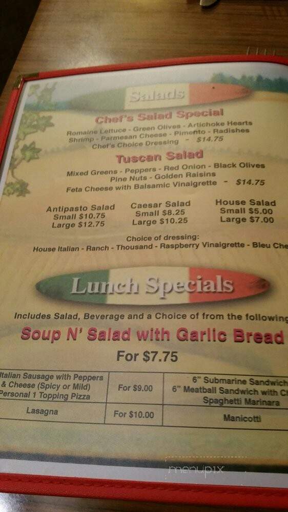 Guy's Italian Restaurant - Banning, CA menu_pic