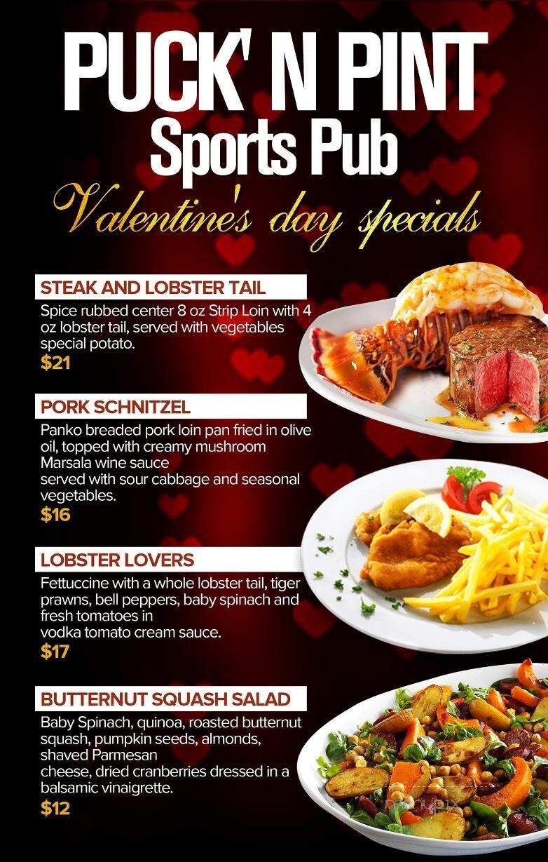 Puck 'N Pint Sports Pub - Peterborough, ON menu_pic
