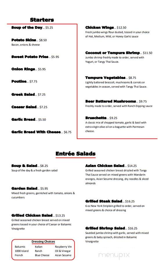 Dave's Place - Bancroft, ON menu_pic