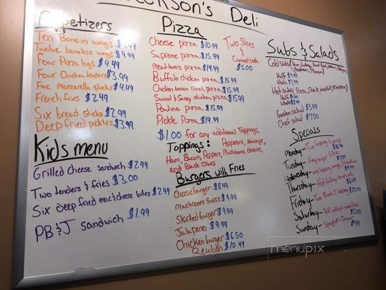 Heuvelton Deli - Heuvelton, NY menu_pic