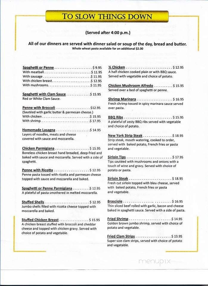 Winner's Circle - Fonda, NY menu_pic