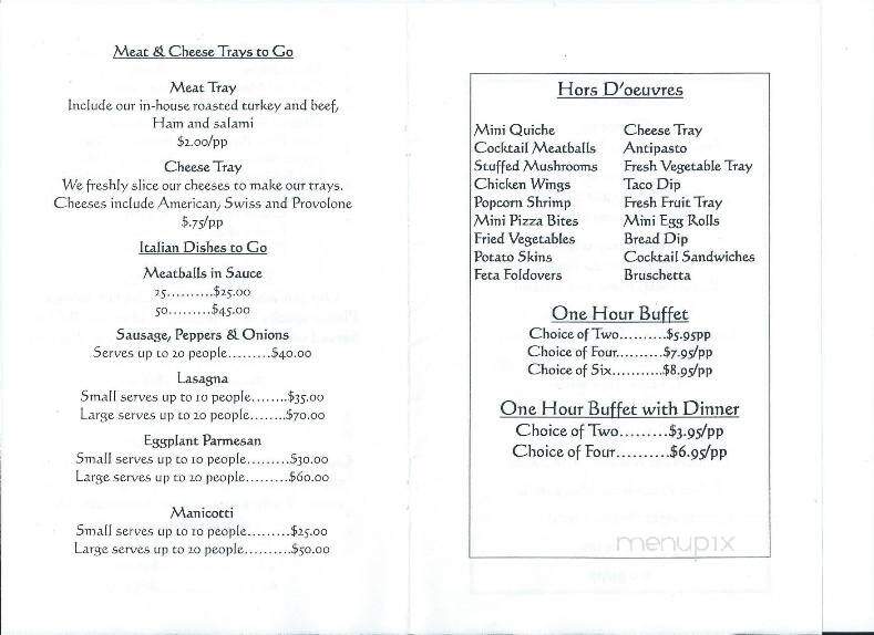 Winner's Circle - Fonda, NY menu_pic