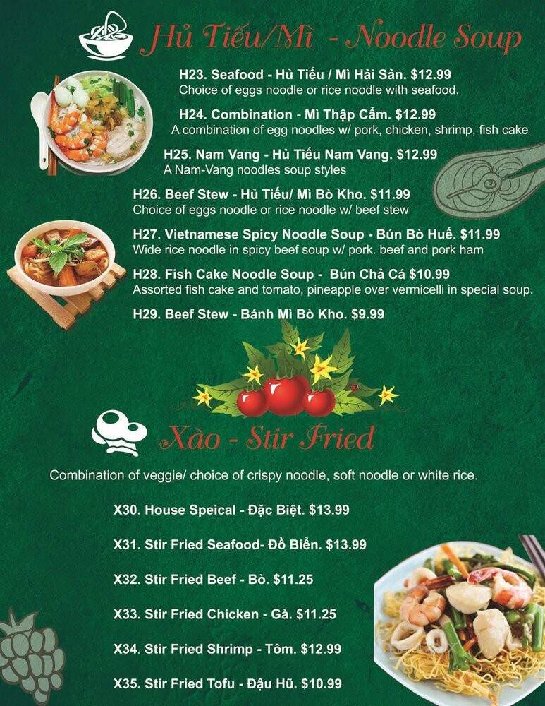 Pho 7 - Jacksonville, NC menu_pic