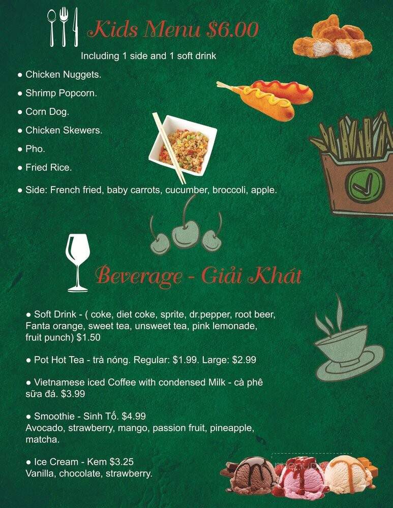 Pho 7 - Jacksonville, NC menu_pic