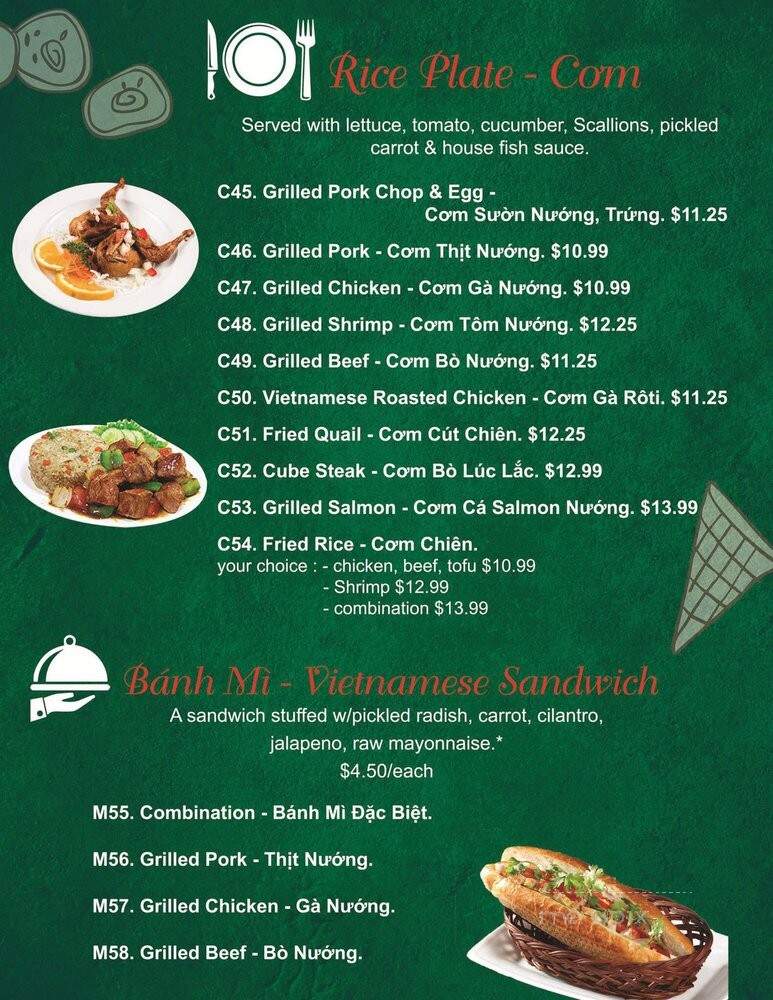 Pho 7 - Jacksonville, NC menu_pic