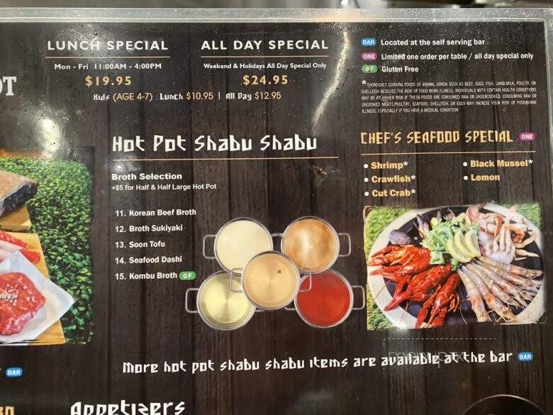 Kogi Korean BBQ & Seafood Hotpot - Las Vegas, NV menu_pic