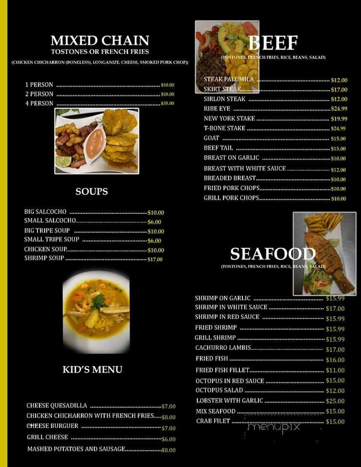 Wanda Mofongo House - Scranton, PA menu_pic