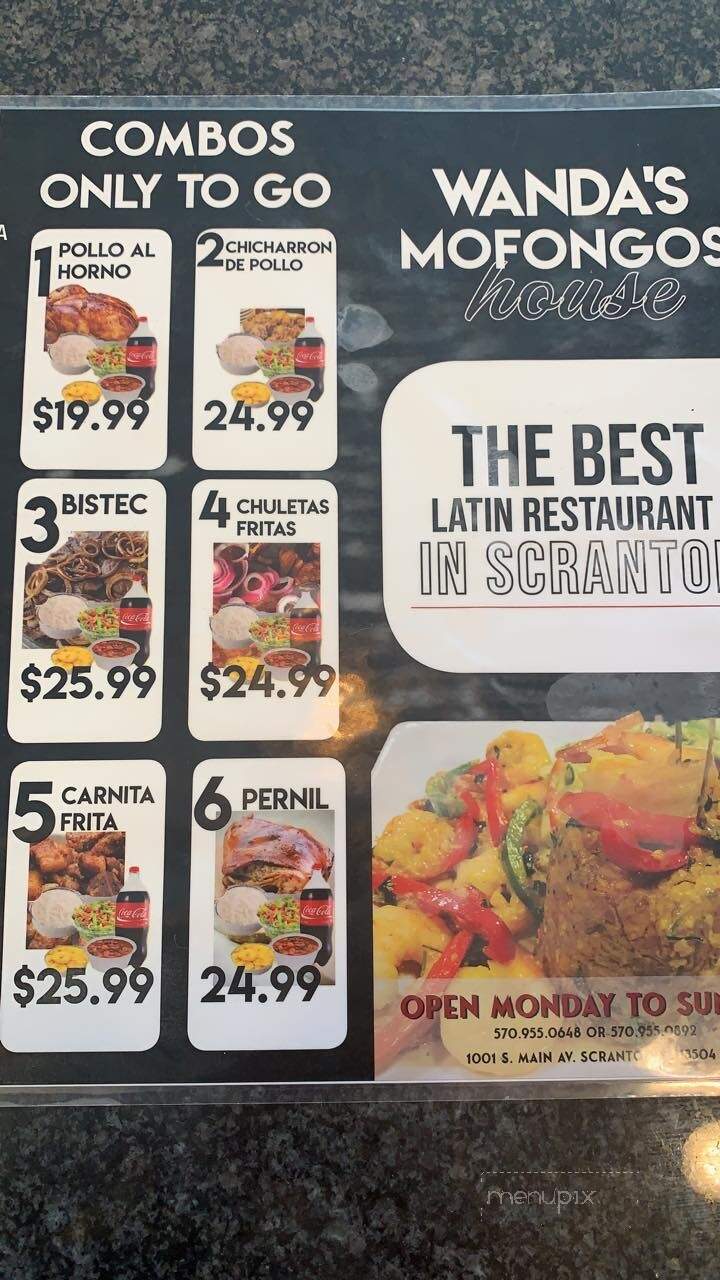 Wanda Mofongo House - Scranton, PA menu_pic
