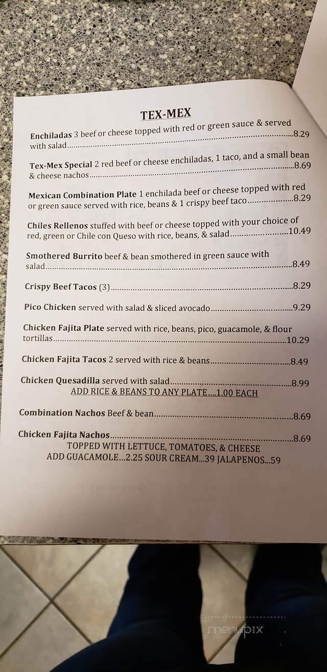 Joni's Cafe - Snyder, TX menu_pic