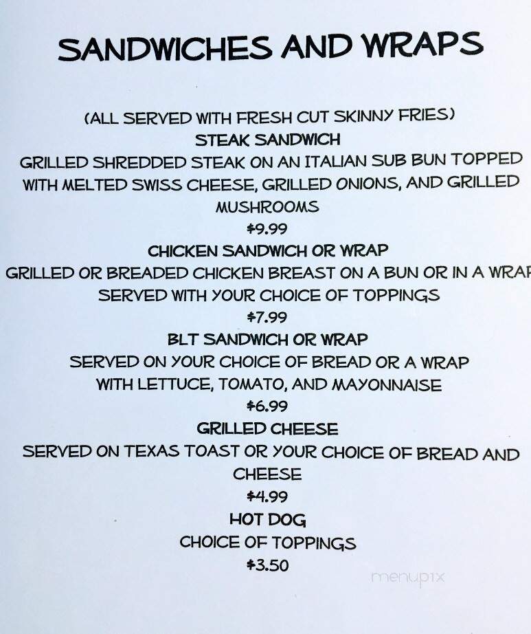 Timmys New Milford Cafe - Rootstown, OH menu_pic