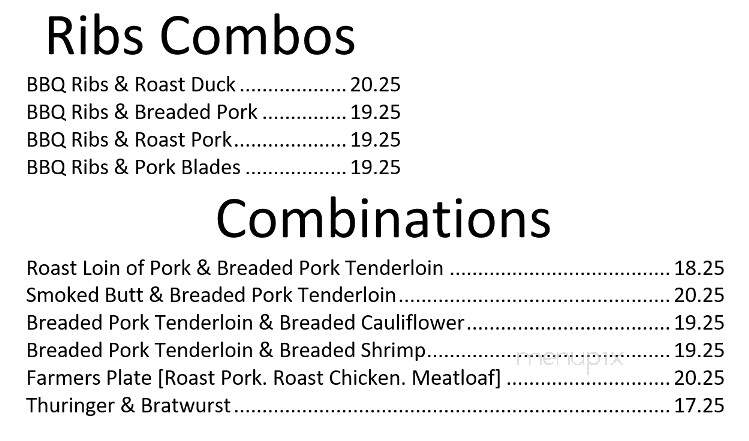 Westchester Inn - Westchester, IL menu_pic