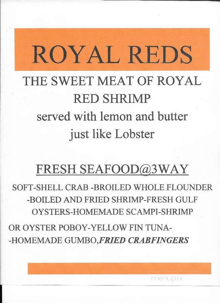 3 Way Restaurant - Charleston, MS menu_pic