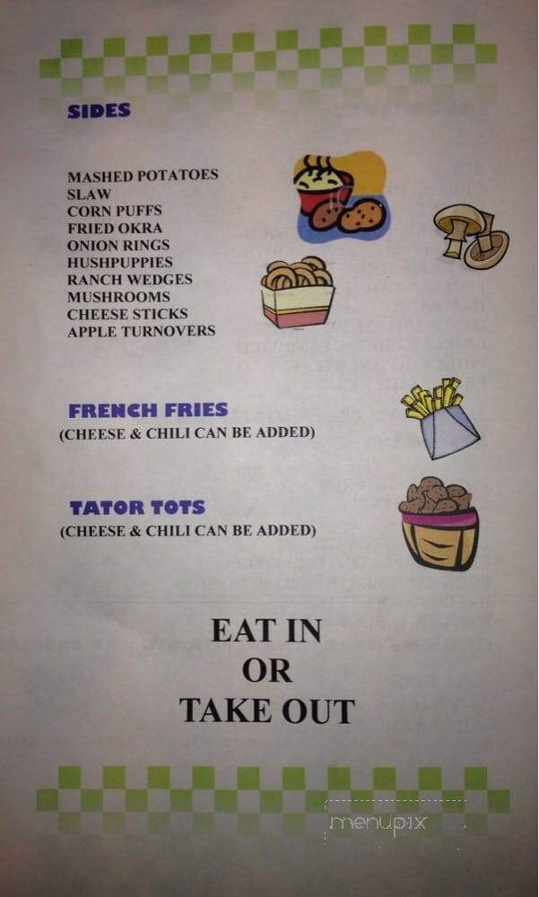 Chic Restaurant - Johnsonville, SC menu_pic