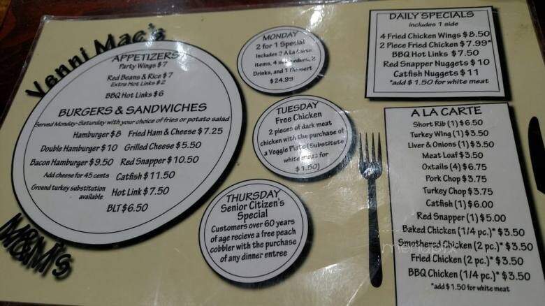 M & M Soul Food - Carson, CA menu_pic