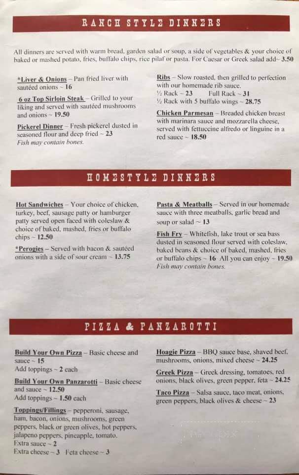 Boots & Saddles Roadhouse - Sault Ste Marie, ON menu_pic