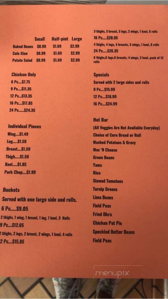 Quick Chic Of Folkston - Folkston, GA menu_pic