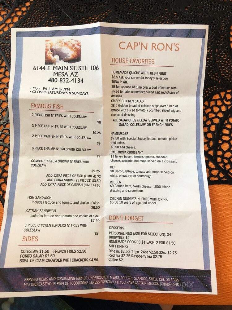 Cap'n Ron's Fish and Chips - Mesa, AZ