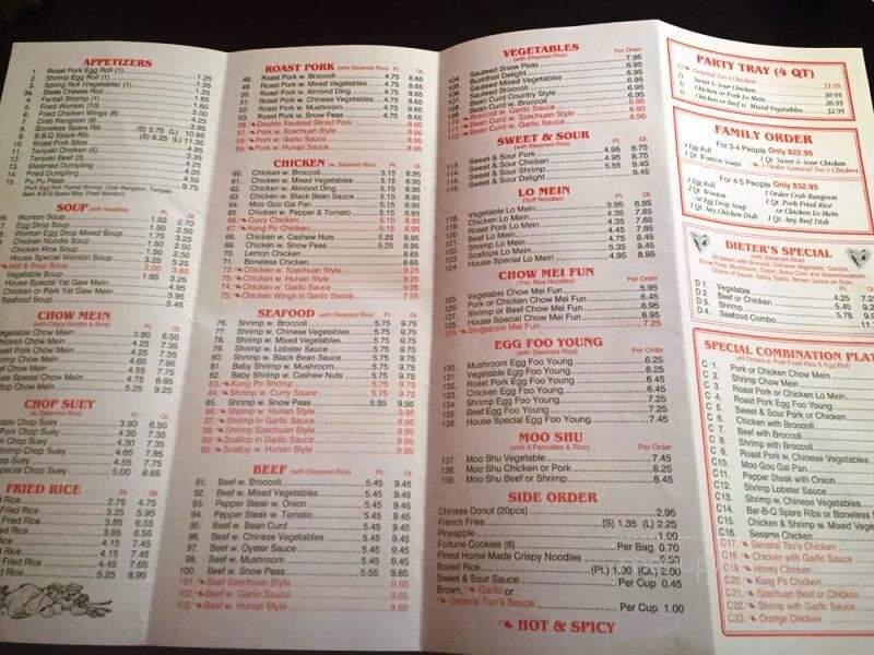 New Great Wall Chinese Restaurant - Salamanca, NY menu_pic