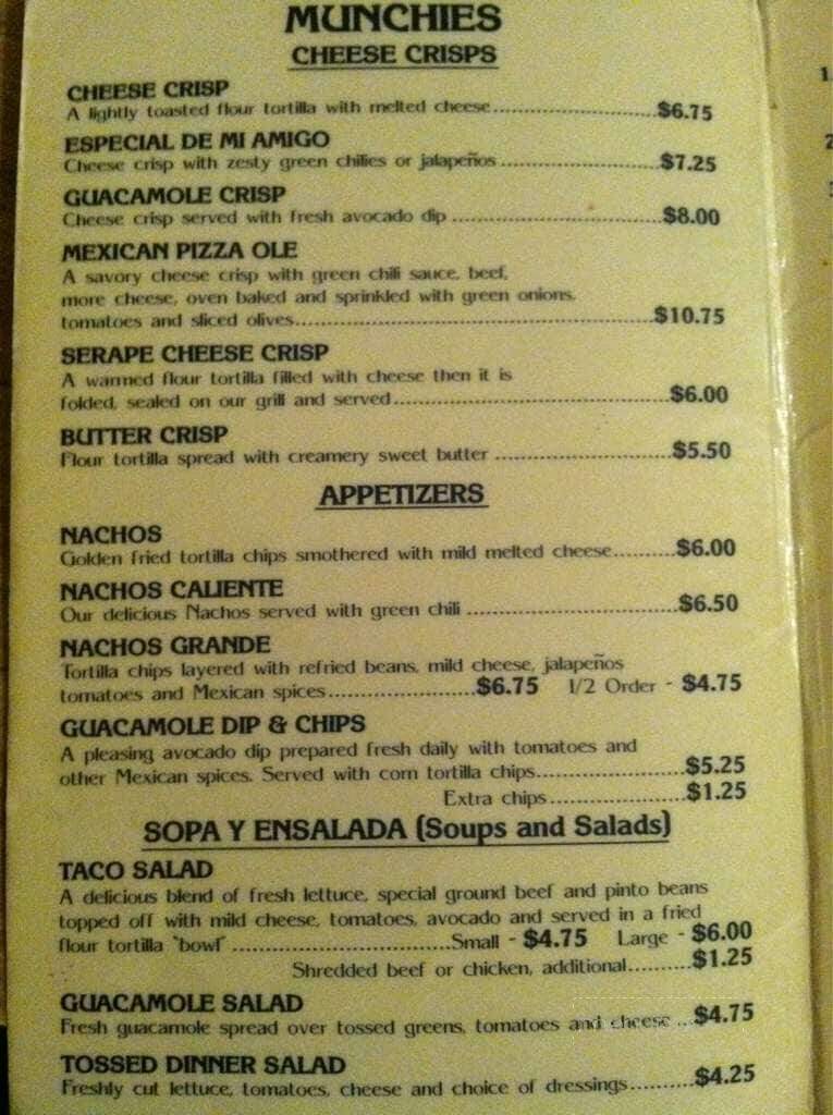 Mi Amigo Ricardo - Casa Grande, AZ menu_pic