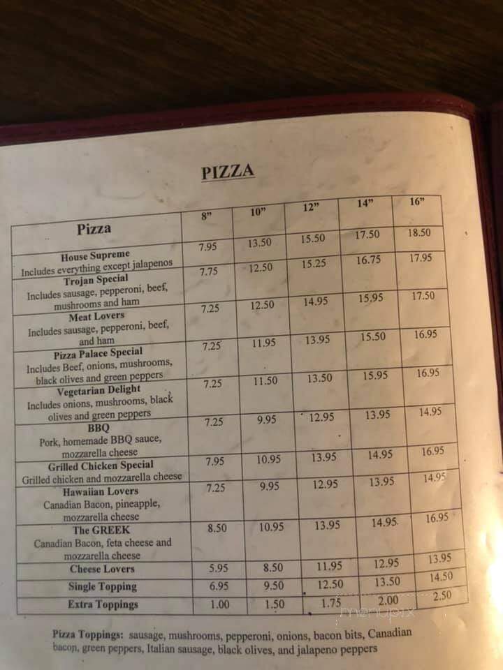 Pizza Palace - Bruce, MS menu_pic