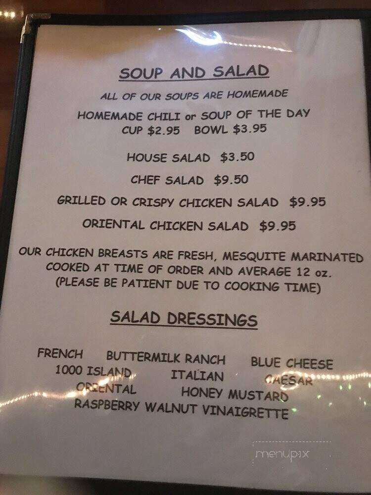 Nowhere Bar & Grill - Rolling Prairie, IN menu_pic