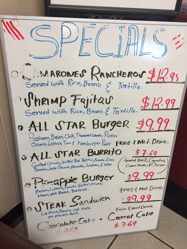 All Star Burgers - Desert Hot Springs, CA menu_pic