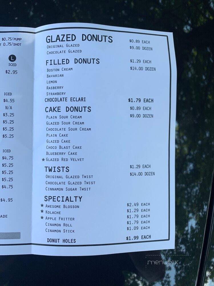 Donut Now - Buford, GA menu_pic