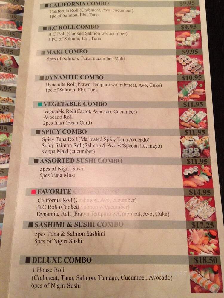Sushi Heaven - Fort Saint John, BC menu_pic