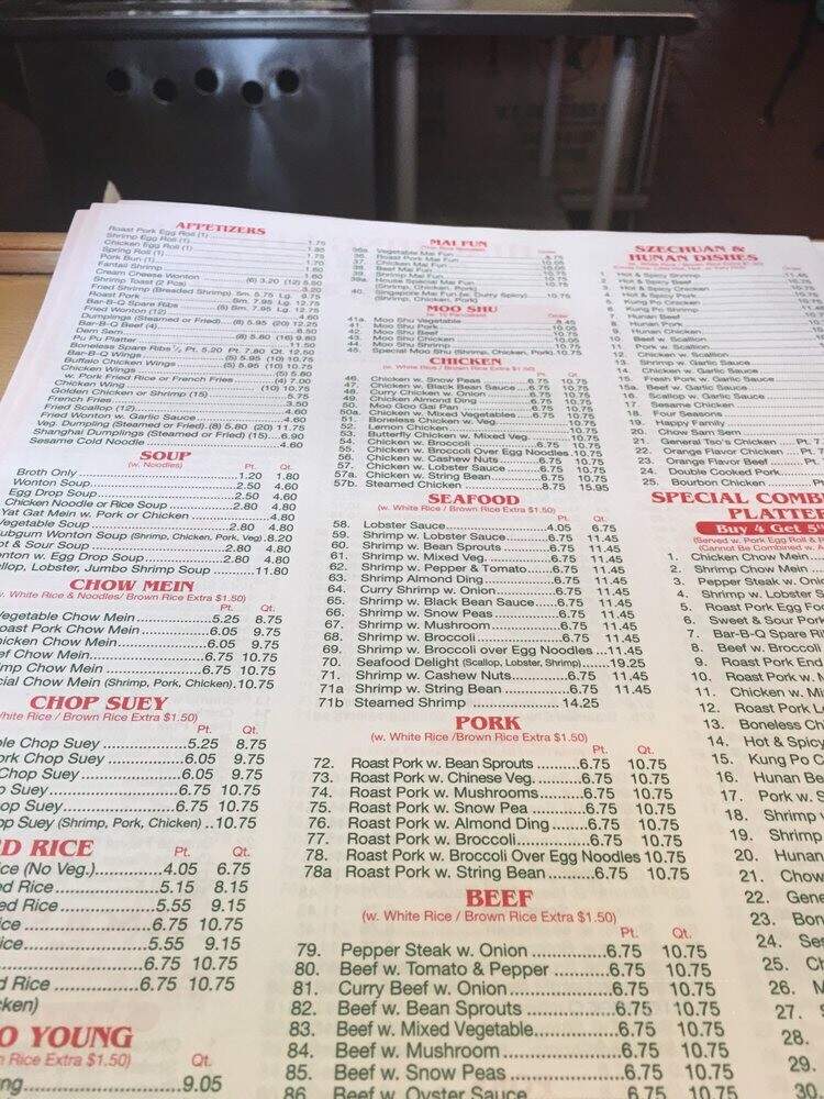 Hing Hing Kitchen - Lindenhurst, NY menu_pic