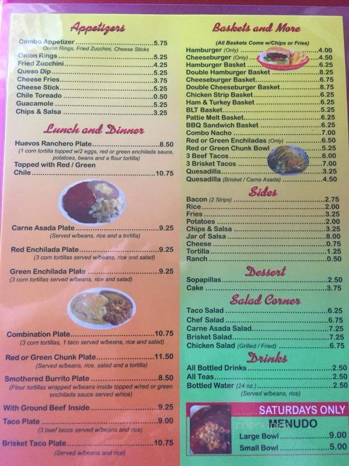 Licha's Kitchen - Loving, NM menu_pic