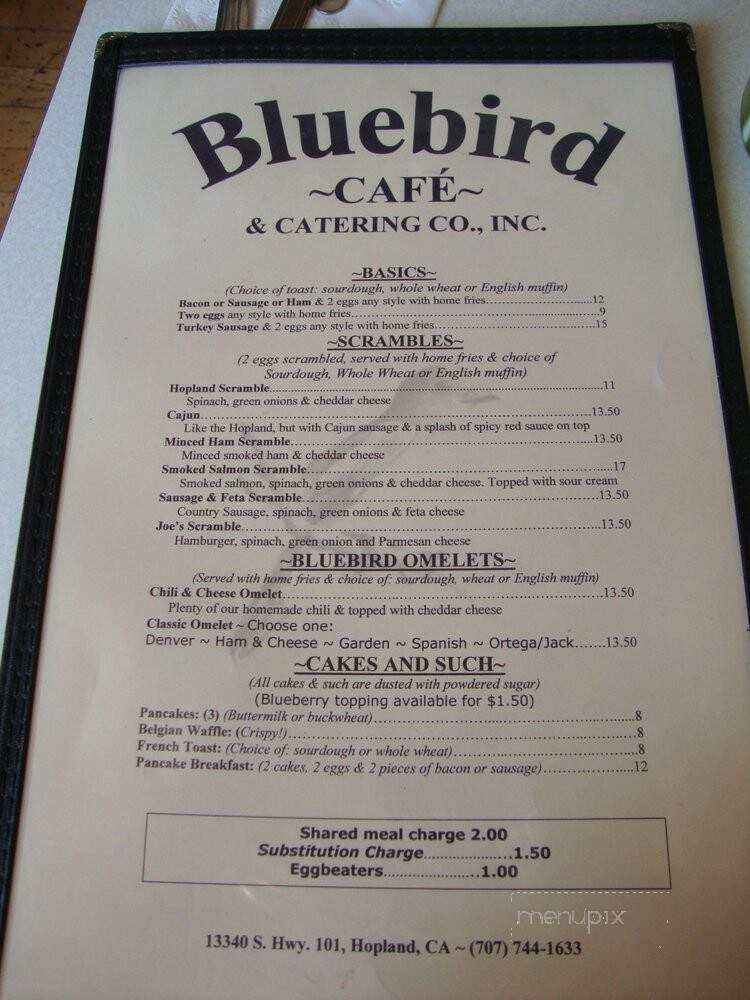 Bluebird Cafe - Hopland, CA