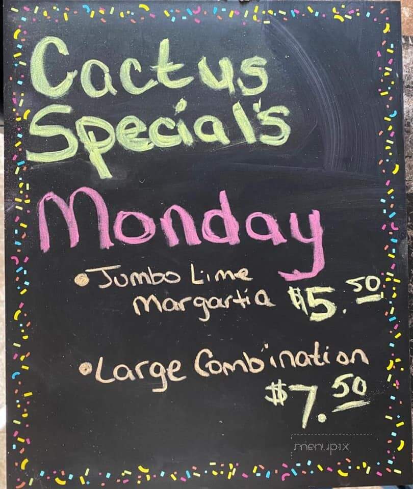 Cactus - Milan, IL menu_pic