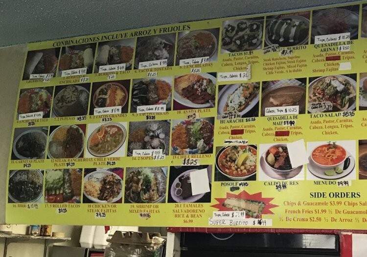 El Amanecer - Pasco, WA menu_pic